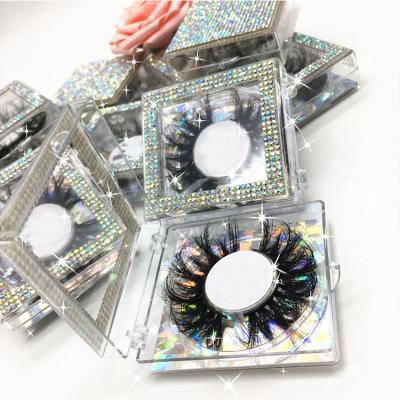 China Dramatic 5d 25mm natural soft wholesale custom eyelash packaging box lashes 25mm natural mink lashes3d mink eyelashes wholesaler for sale