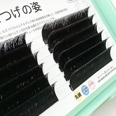 China Long Natural Wholesale Create Own Individual Brand Eyelash Extensions Silk Strands Eyelash Extension for sale