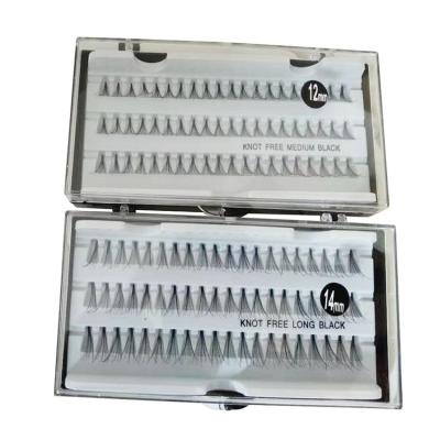 China 10 12 14MM Natural Custom Long Lashbox Packaging LOGO 8 Individual Lash Extension Lash Extension for sale