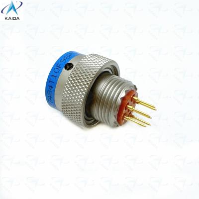 Chine MIL-DTL-38999 Série 2 Isolateur thermoplastique électroless Nickel courte queue de PCB 6 contacts plaqué or MS27484T10F98PCN à vendre
