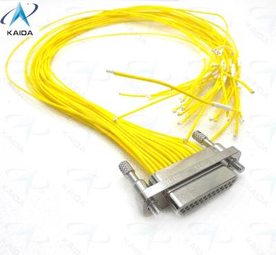 China 25 Contact Micro-D Metal Shell made of Aluminium Material for Industrial Applications. Micro Rectangular Electrical Connector CDbA-31TY: 1.27mm Contact Spacing, CDBA-25TY+30CM. for sale