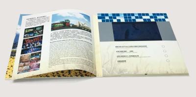 China Espacio en blanco video del libro del LCD de la pantalla de Multipages TFT para el márketing de saludo en venta