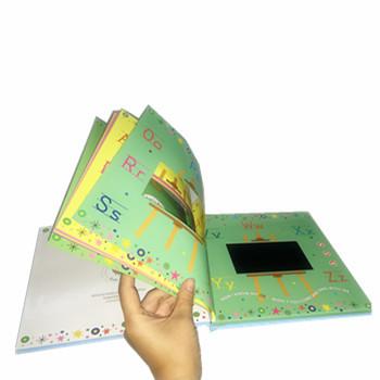 China Resolución video del tamaño 1024x600 del libro a5 de Multipages LCD para promocional en venta