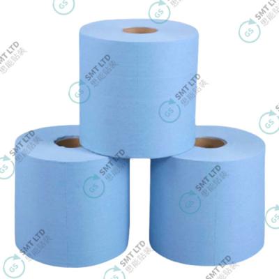 China White Blue Decontamination Oil Absorbent Spot Wiping Paper 25*38 Industrial Large Roll Dust Free Paper for sale