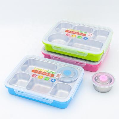 China Freshness Preservation Food saving container tiffin lunch box cartoon stainless steel large lunch box for students for sale