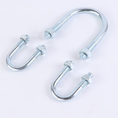 China Custom U Shape Bolt M6 M10 M18 U Bolt And Fastener Grade 10.9 Zinc Plated 65mn 60mn 40cr U Shaped Bolts DIN3570 for sale