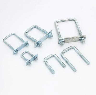 China Customized Semi Trailer Suspension Part Square U Bolt With Nuts Customizable For Truck Or Trailer U Bolts for sale