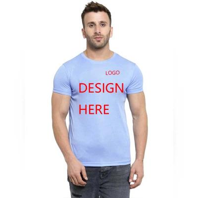 China Anti-Wrinkle Short Sleeve Casual T-shirt Slim Fit Men Round Neck Embroidered T-shirt Custom Men's T-Shirts for sale