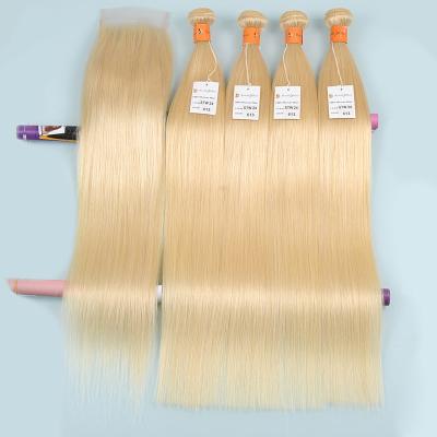 China Custom Tangle Free Blond Full Lace Human Hair Wigs 100% Remy Virgin Hair Fringe Wig for sale