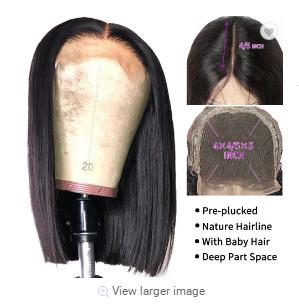 China Fashion Design 8 Inch Peruvian Human Hair Lace full lace human hair wigs for sale