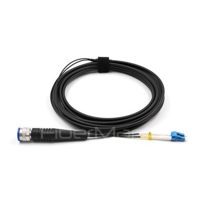 Cina RDC Collegamento a LC/UPC 2 Core 9/125 OS2 G657A1 TPU Jacket Patch Cord in vendita