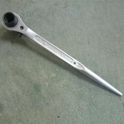 China Light Weight High Torque Black Phosphatd CrV Steel Dual Socket Wrench 19mm 22mm Podger Ratchet Wrench Staging Ratchet for sale