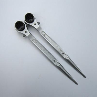 China Hand Tools 19mm 22mm 3/4 7/8 12 Point Double Ended Socket Ratcheting Podger Scaffold Spud Wrench for sale