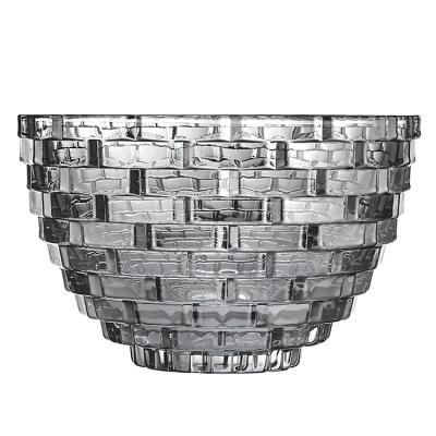China Unique Disposable Luxury Coconut Color Fruit Bowl Smoke Set Crystal Dinner Bowl for sale