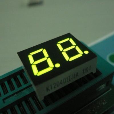 China Pequeña exhibición llevada 7 segmentos de dos dígitos de encargo verde para el tablero de instrumentos 0,4 pulgadas en venta