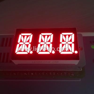 China Ultra Red 0.54 Inch Triple Digit 14 Segment Alphanumeric Led Display for sale