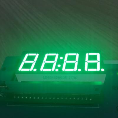 China Pure Green 4 Digit 7 Segment Led clock Display 0.56 Inch common anode For Instrument Panel for sale