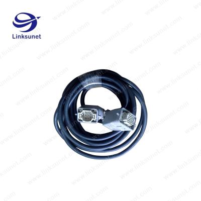 China HDD-006-M + 006F gray Heavy Duty Connectors and 20awg cable Industrial wire harness for sale