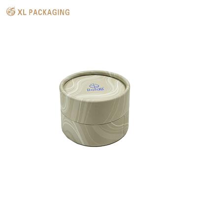China Borda redonda Papel de joyería de tamaño pequeño Tubo de papel Beige Aretes Caja Embalaje redondo en venta