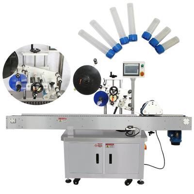 China Food Low prices automatic label applicator flat bottle labeling machine box filling capping and labeling machine for sale for sale