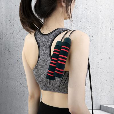 China Durable Speed Jump Rope With PVC Rope With Soft Handle Foam Fitness Accessories Home Gym for sale