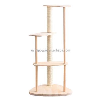 China High Quality Castle Scratch Pet Scratcher Housing Furniture Modern Climbing Wooden Tower Stocked Cat Tree Wholesale for sale
