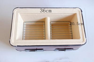 China mini charcoal folding mini ceramic BBQ charcoal grills clay brazier for sale