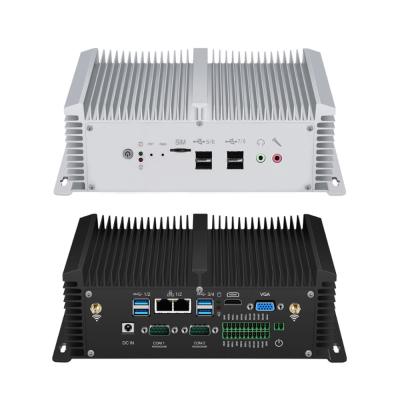 China PC industrial incorporado sin ventilador que admite módulo 3G 4G con doble LAN y doble COM en venta