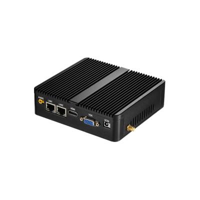 China Fanless Industrial Mini PC With Intel Celeron Processors Dual LAN Dual COM for sale