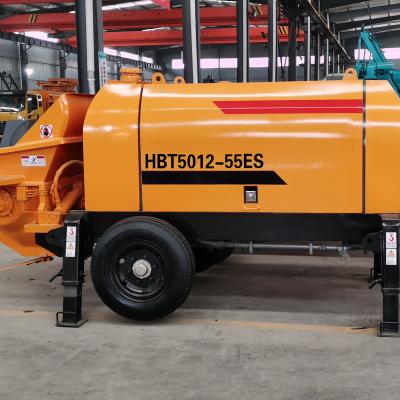 China Molla de hormigón pequeño mezclador y bomba de línea de construcción diesel mini bomba de hormigón mezclador en venta