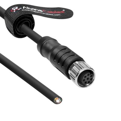 Κίνα Καλώδια Alvin M8 8 Pin Γυναικεία Α-κωδικός προς ανοικτό τέλος ισχύος I / O καλώδιο Drag-Chain προστατευμένο για Baumer CX σειράς VCXG VCXU VCX.XC κάμερα Βιομηχανικά συστήματα αισθητήρων αυτοματισμού 65.5ft / 20m προς πώληση
