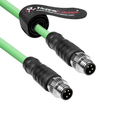 China Alvin's Cables M8 A-Code 4 Pin Male to 4 Pin Cable High-Flex Shielded for Beckhoff ZK1090-3131 Industrial Automation EtherCAT Fieldbus 9.8ft/3m for sale