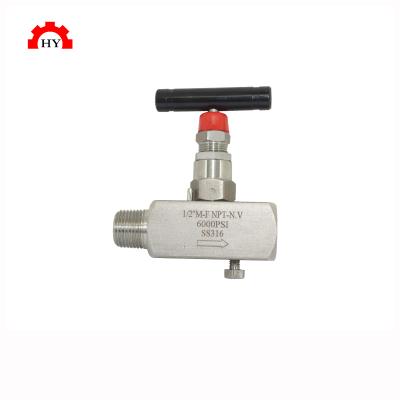 China Seat General Standard Hard Hydraulic Needle Valve 316 Stainless Steel Actuated Valve for sale