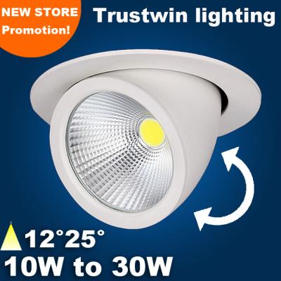 China AC85-265V 20W 360 degree Adjustable LED spot downlight rotatable LED trunk light for sale
