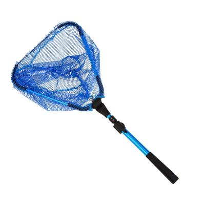 China Outdoor Activities Fishing Landing Net Aluminum Alloy Telescopic Collapsible Crab Walking Net for sale