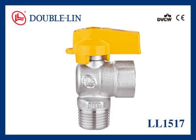 China Aluminium Handle Male x Female Brass Gas Ball Valve for sale