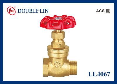 China No Leakage Female X Female 1 2 Inch Brass Gate Valve LL4067 for sale