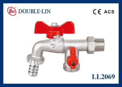 China Washing Machine Double O Ring Stem Brass Bibcocks for sale
