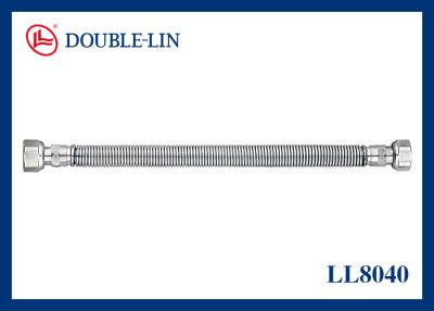 China Female X Female Screw Nut 10CM SS Corrugated Hose Pipe for sale