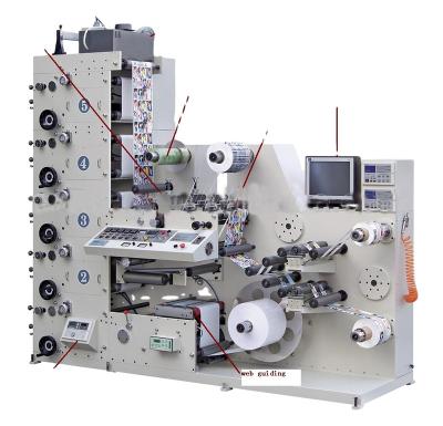China Factory High Speed Flex Multi Color Small Printer Offset Printing Label Packaging Flexo Printing Machine for sale