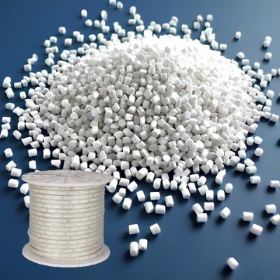 China White PVC Plastic Filler Masterbatch Particles Customized For Toy Filling for sale