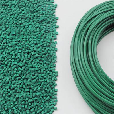 China Cold Resistant Green PVC Compound Granules Resin UL Standard For Outdoor Wire Pipe for sale
