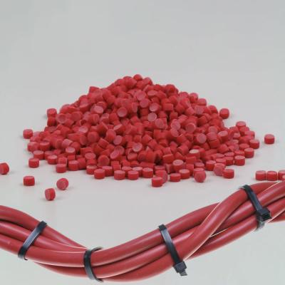 China Automobile Line Insulation PVC Cable Granules Plastic Pellets Flame Retardant Sheath Compound for sale
