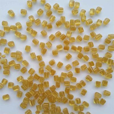 China PEI Amber Conductive Poly Beads Bulk Plastic Pellets For Injection Molding for sale
