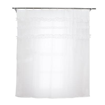 China Factory decorative wholesale can be customized waterproof bathroom curtain comfortable polyester bathroom for sale