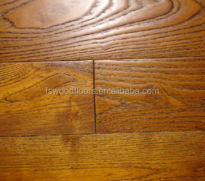 China Robinia Modern Gold Teak Solid Hardwood Flooring - 5