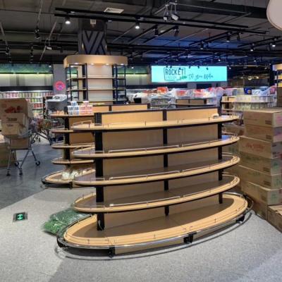 China 2019 New Design Supermarket Equipment Shop Store Double Sided Fitting Display Stands For Retail for sale