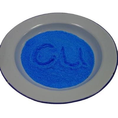 Chine Cu 25% Min Copper Sulfate 98% Copper Sulfate Pentahydrate Copper Alloy Agricultural Fertilizer à vendre