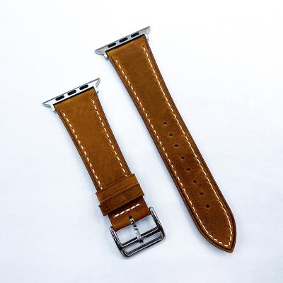 China Leather strap Folding buckle leather strap Magnetic buckle leather strap Chinese factory watch strap for sale