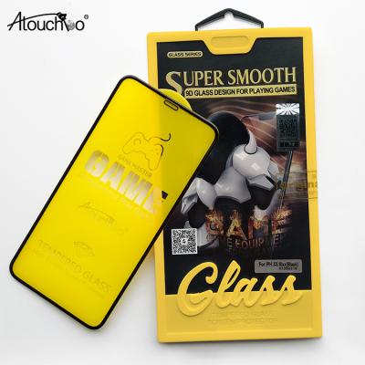 China Cell Phone Atouchbo Easy Installation 9H 3d Curved Full Coverage Tempered Glass Screen Protector For iPhone XS Max X 8 7 6 XR Plus for sale